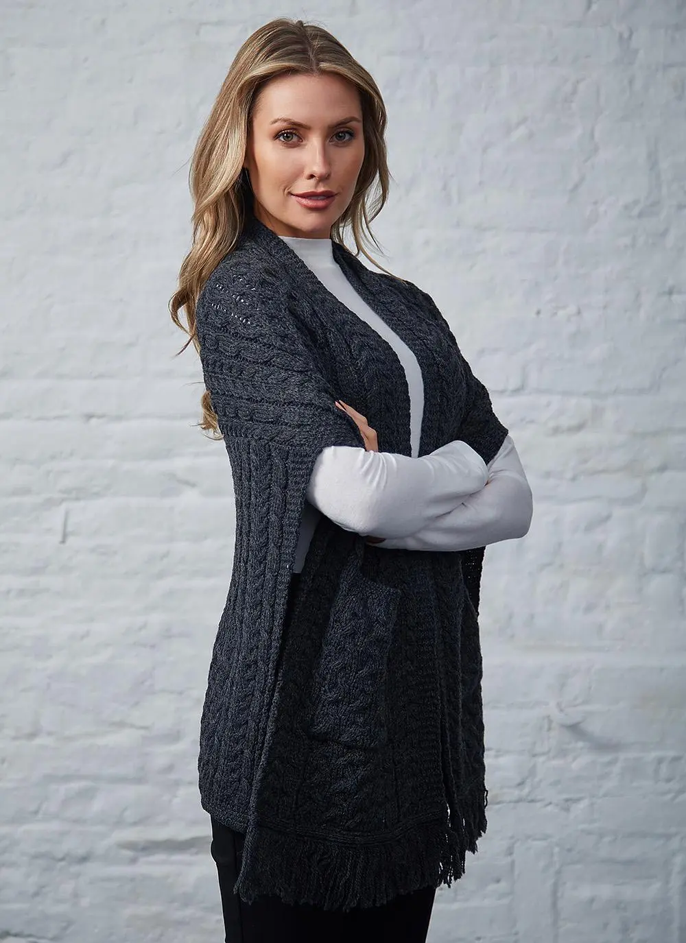 Aran Pocket Shawl 
