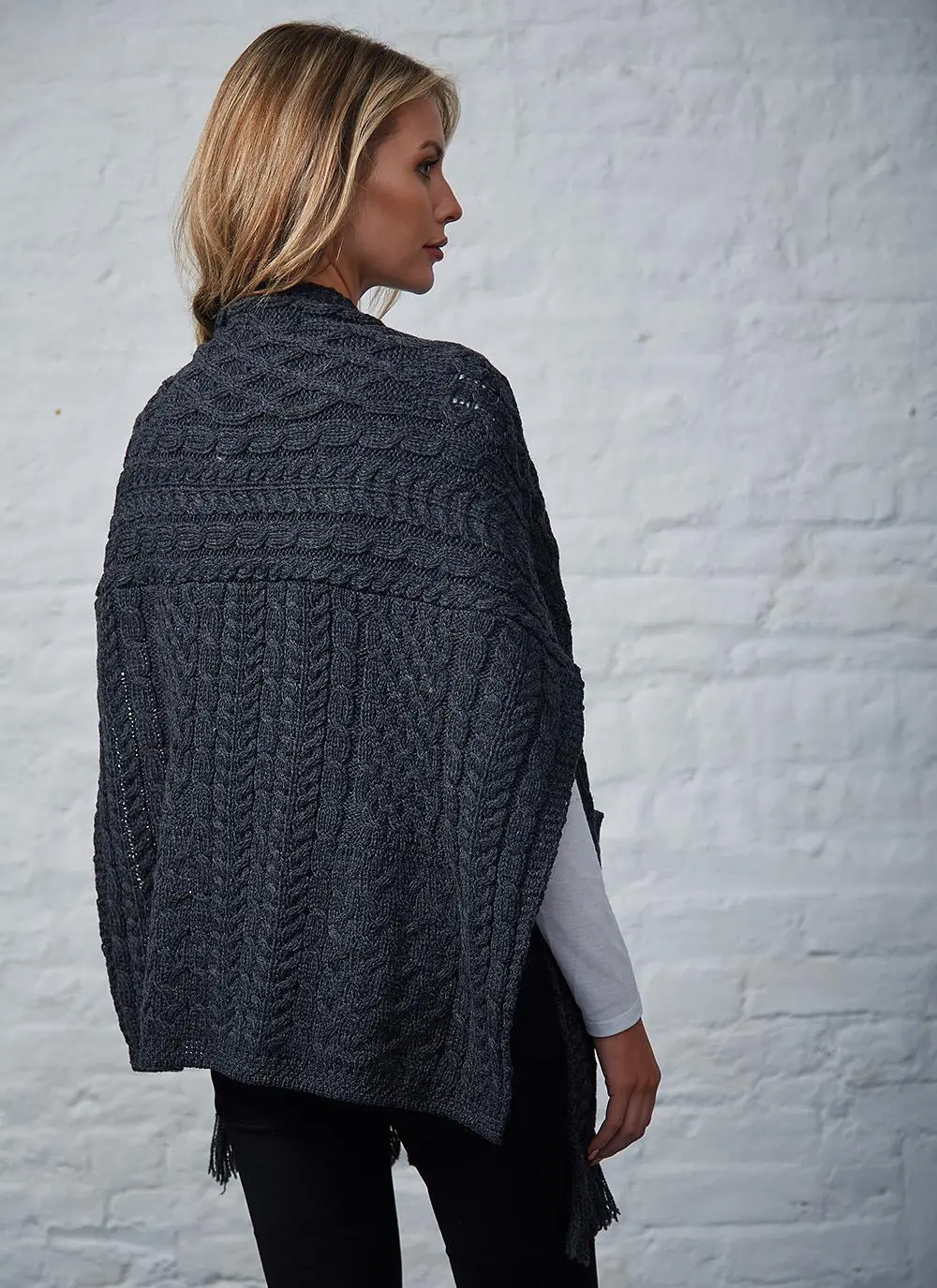 Aran Pocket Shawl 