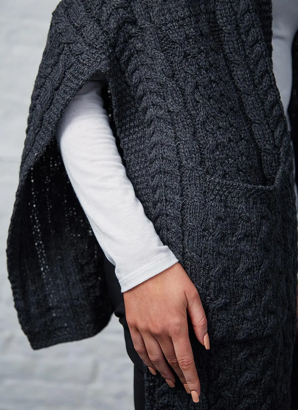 Aran Pocket Shawl 