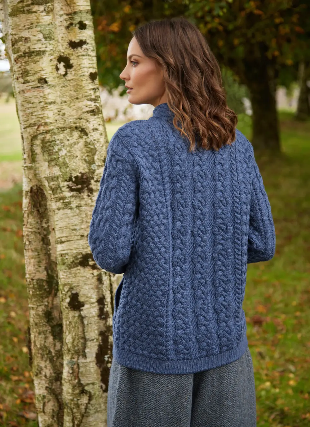 Clodagh Zip Aran Cardigan