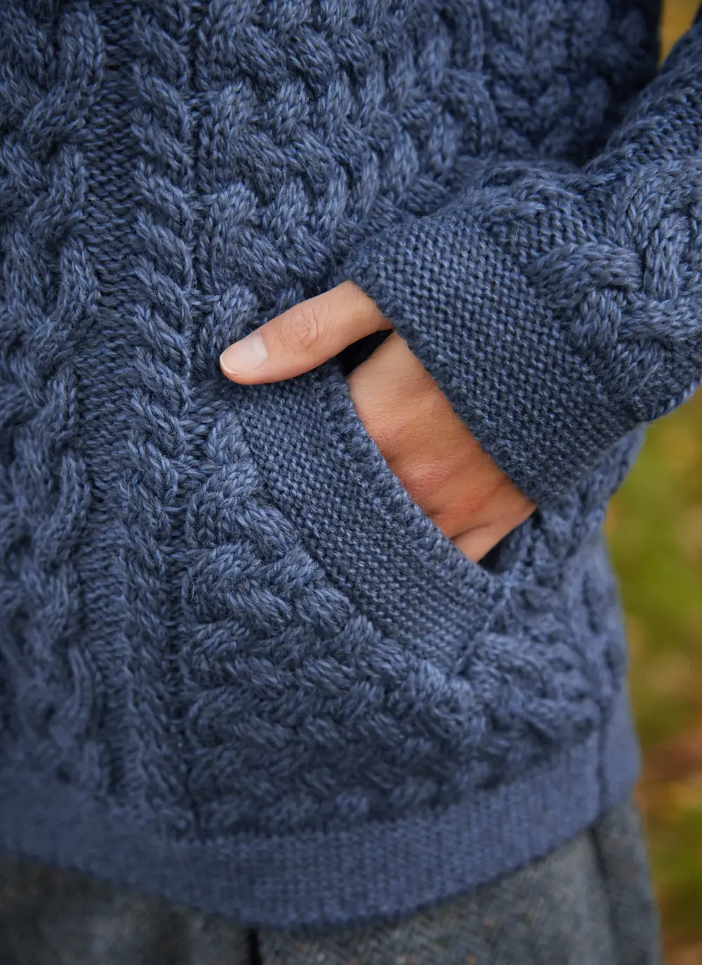 Clodagh Zip Aran Cardigan