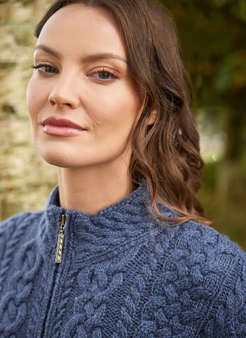 Clodagh Zip Aran Cardigan