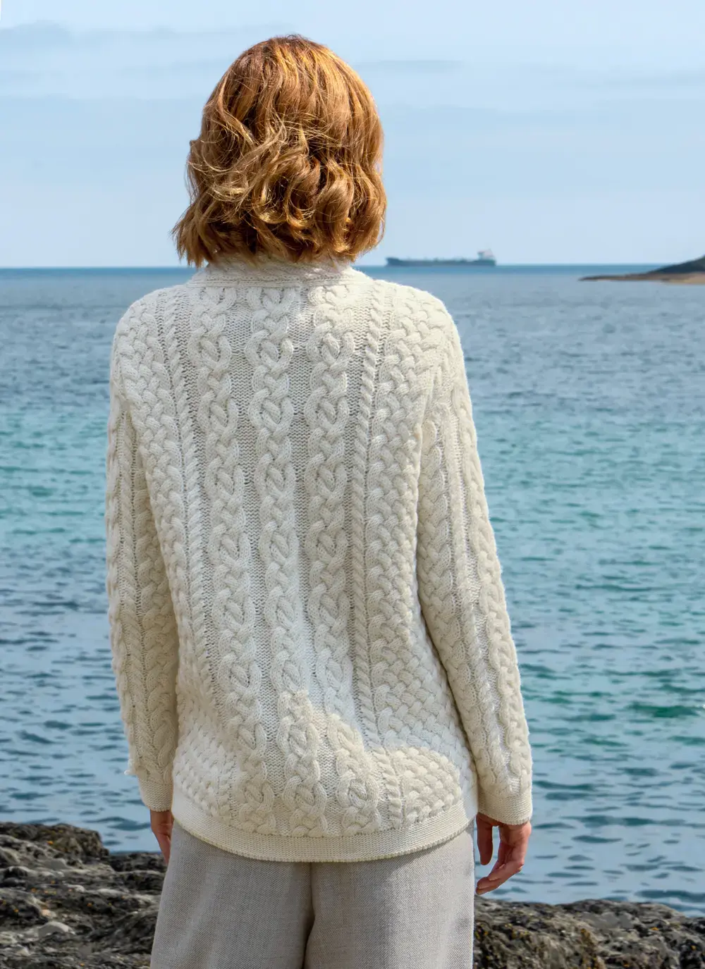 Clodagh Zip Aran Cardigan