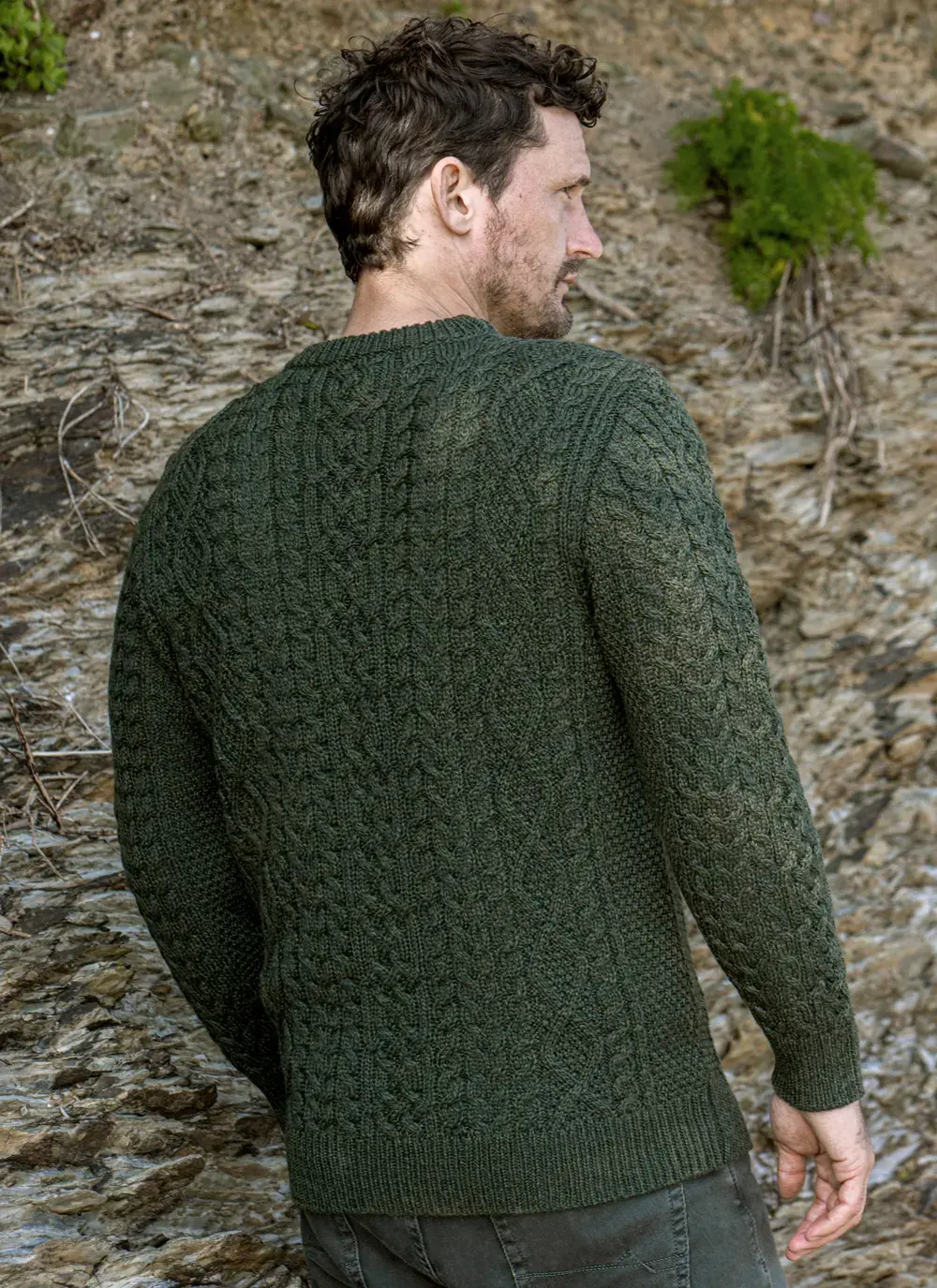 Oisin Aran Crew Neck Sweater