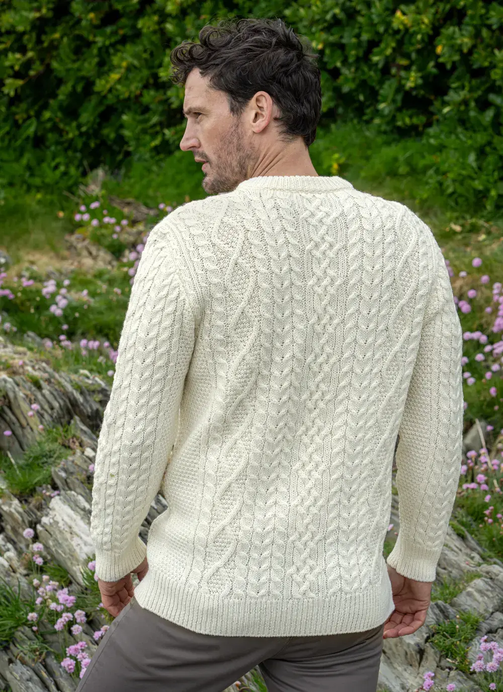 Oisin Aran Crew Neck Sweater