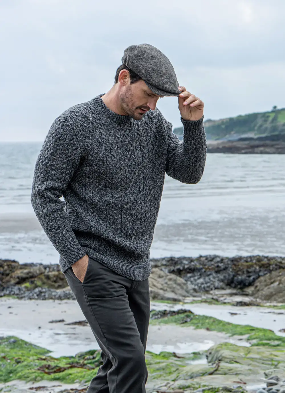 Oisin Aran Crew Neck Sweater