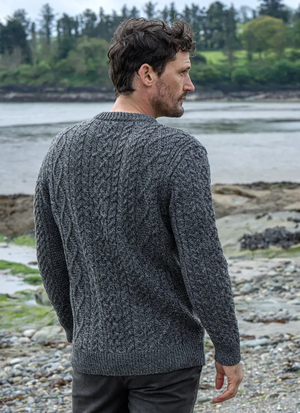 Oisin Aran Crew Neck Sweater