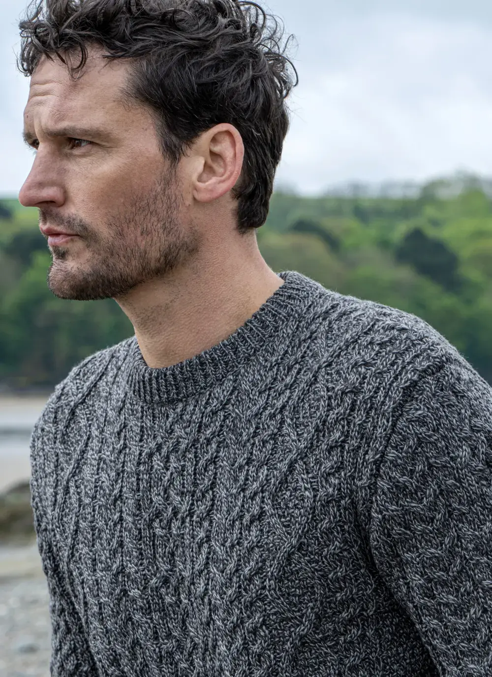 Oisin Aran Crew Neck Sweater