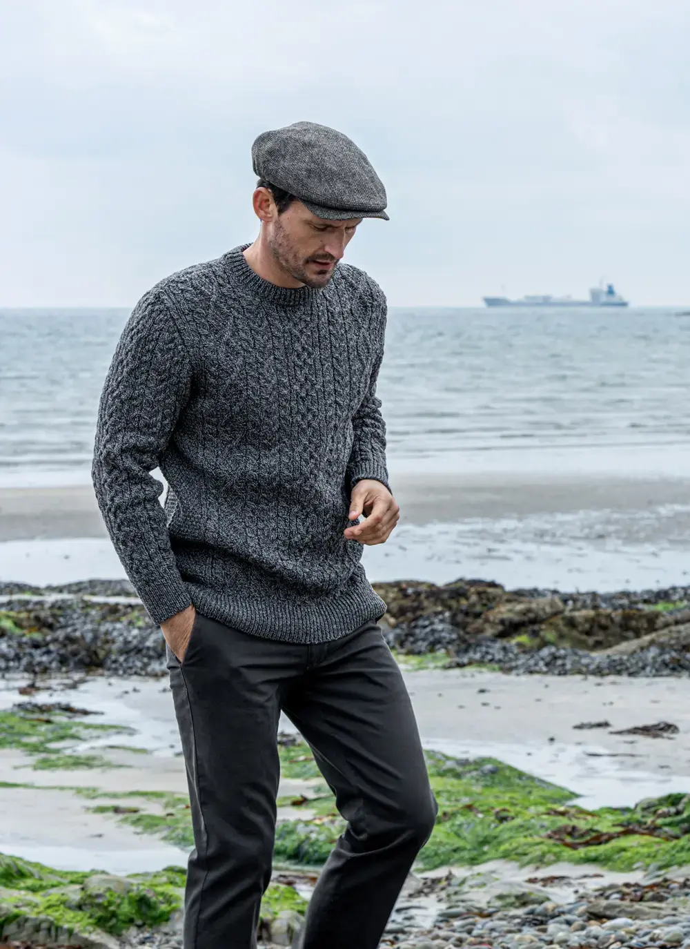 Oisin Aran Crew Neck Sweater