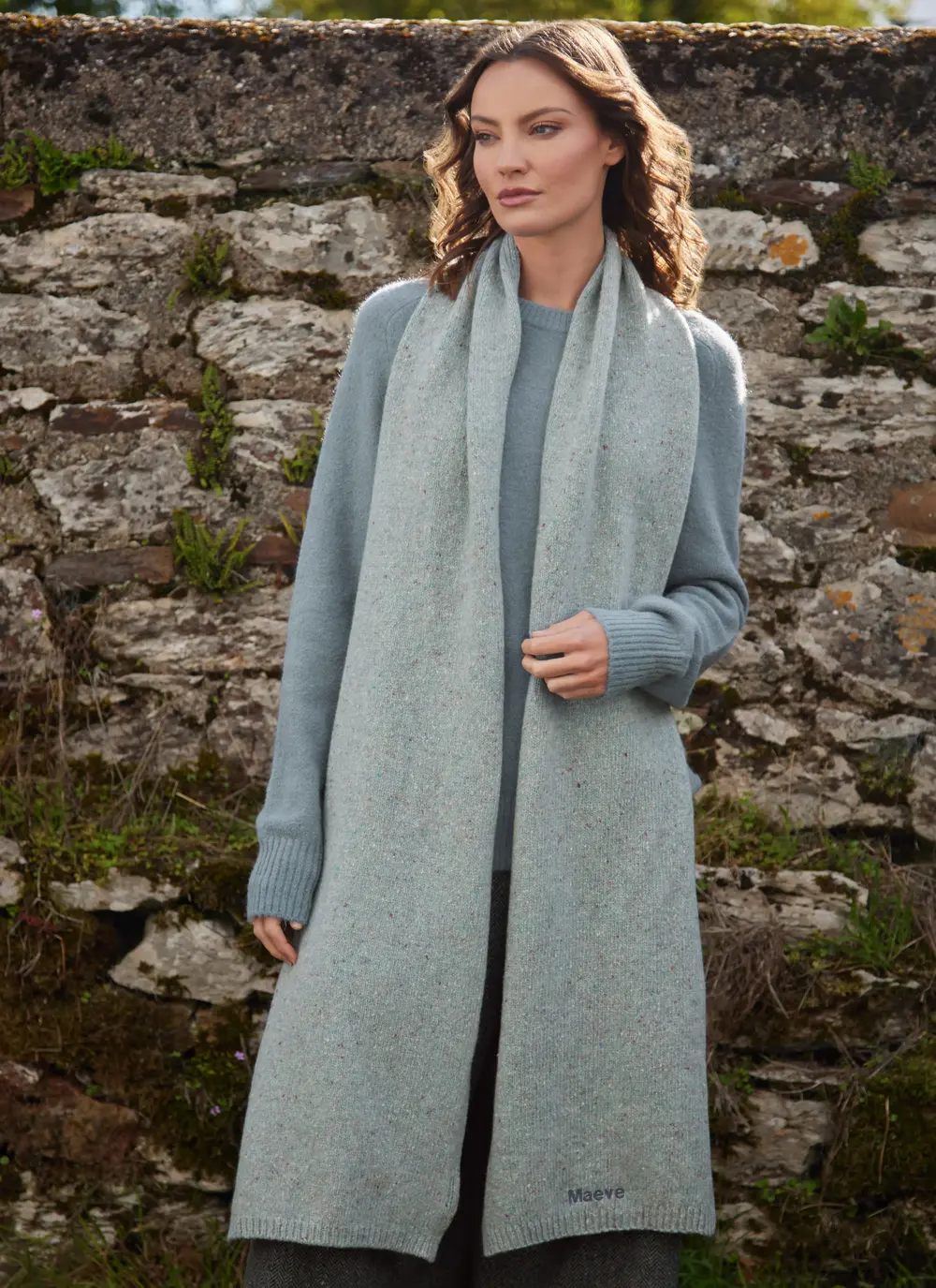 Personalized Cashmere/Wool Donegal Scarf