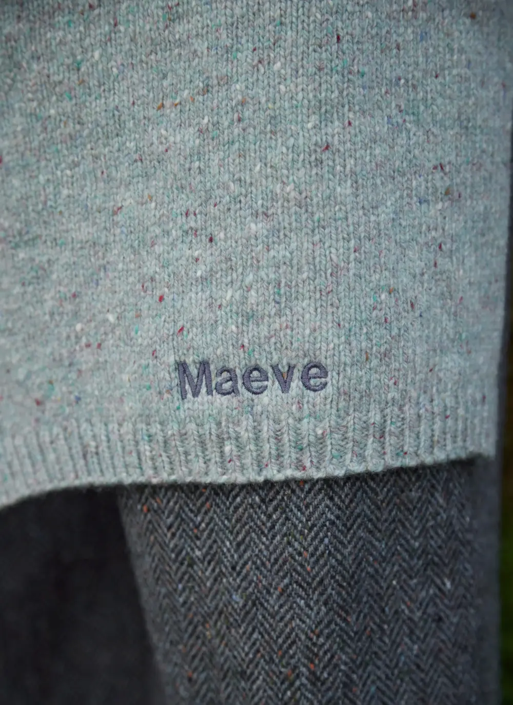 Personalized Cashmere/Wool Donegal Scarf