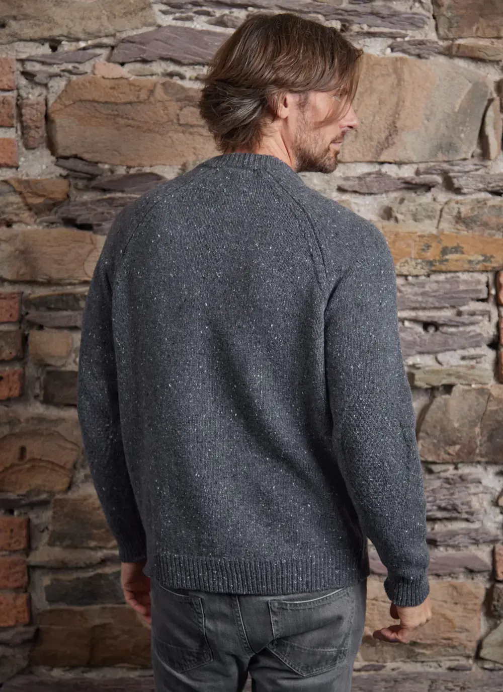 Aidan Wool Cashmere Tweed Crew
