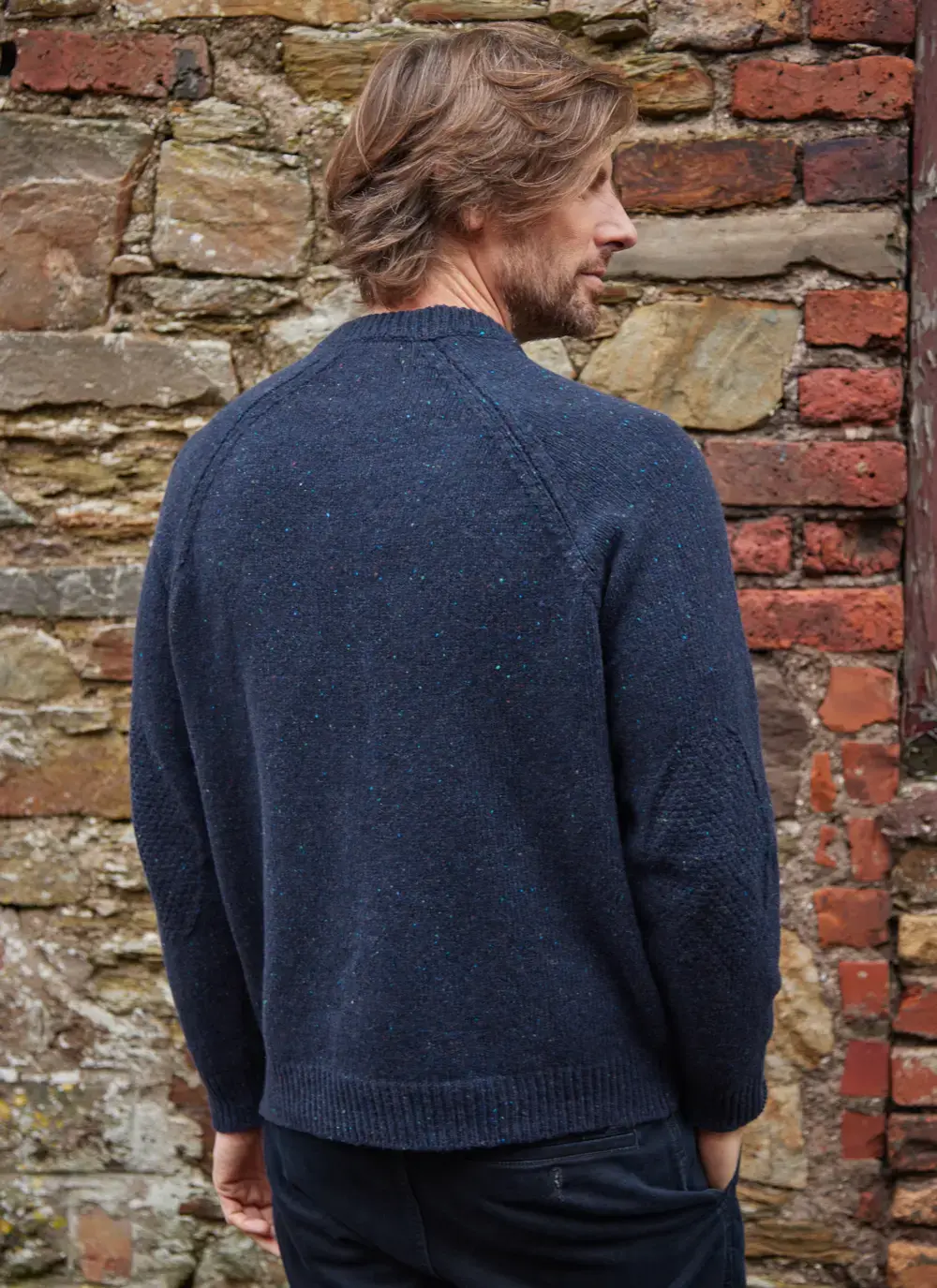 Aidan Wool Cashmere Tweed Crew