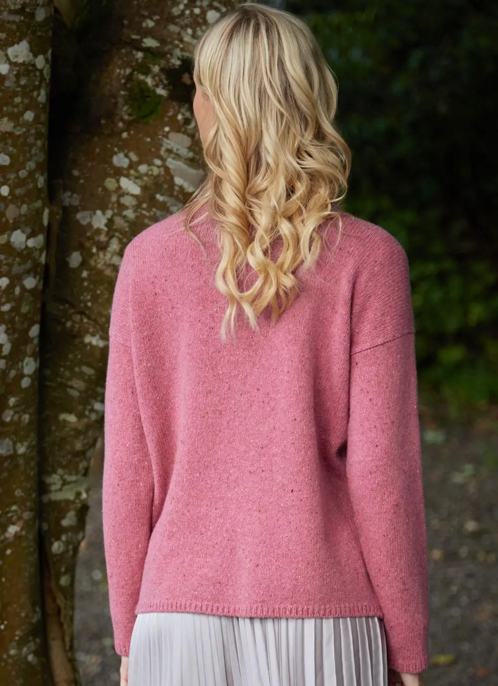 Isla Wool Cashmere Slouchy Funnel Neck Sweater