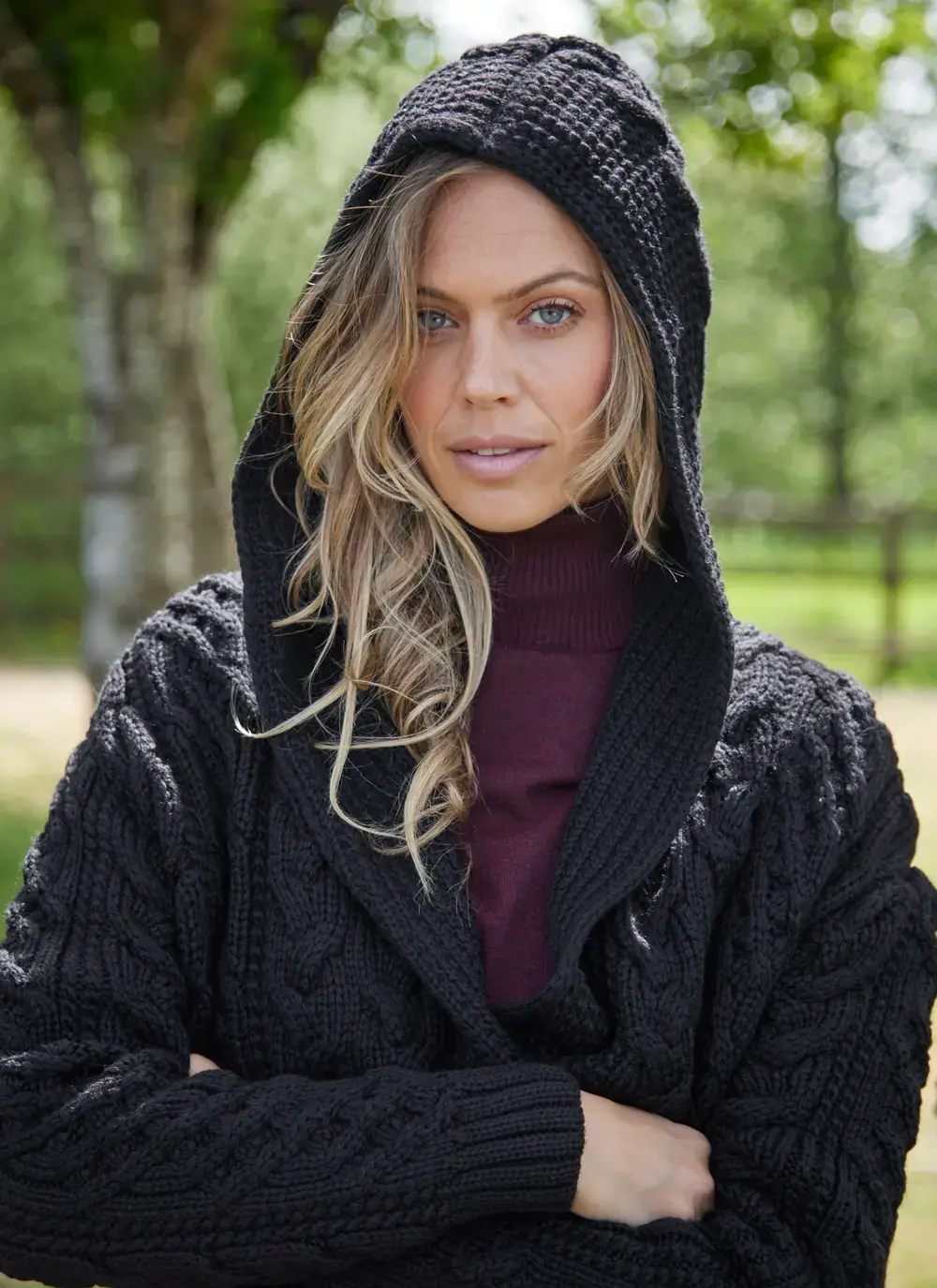 Aoife Long Hooded Coatigan 