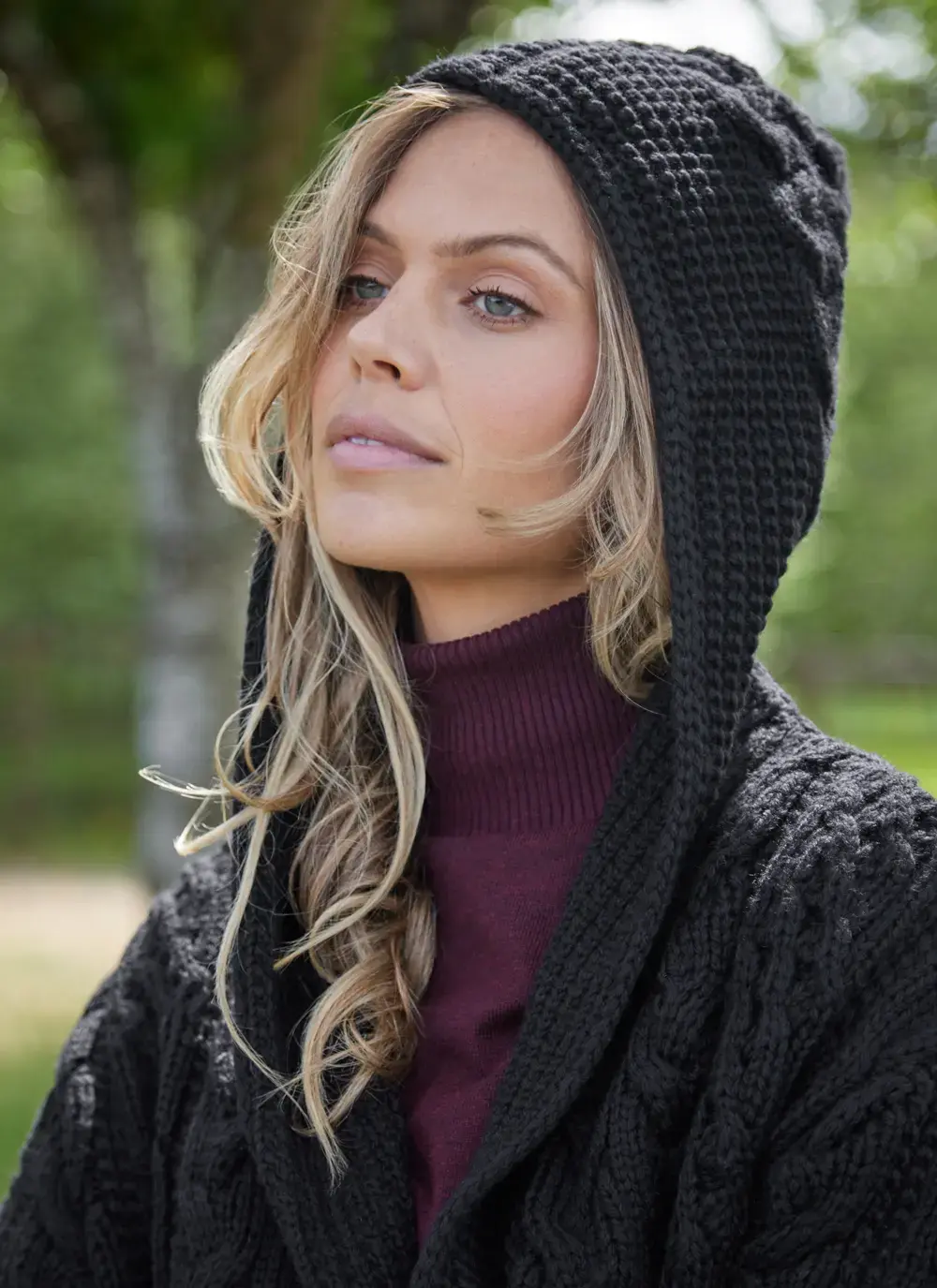Aoife Long Hooded Coatigan 