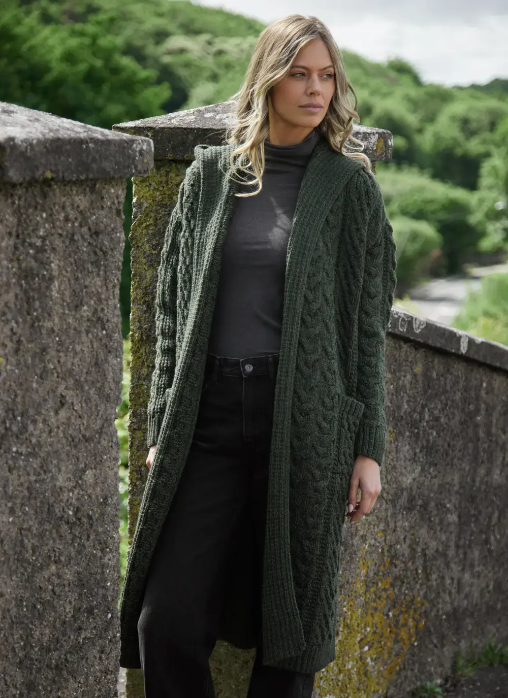 Aoife Long Hooded Coatigan 