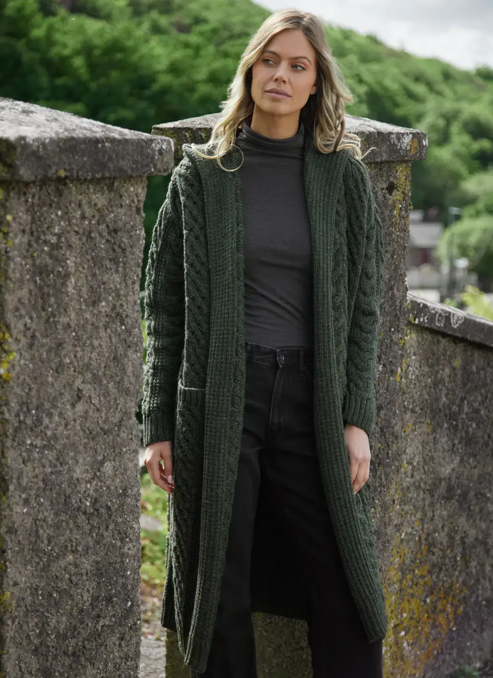Aoife Long Hooded Coatigan 