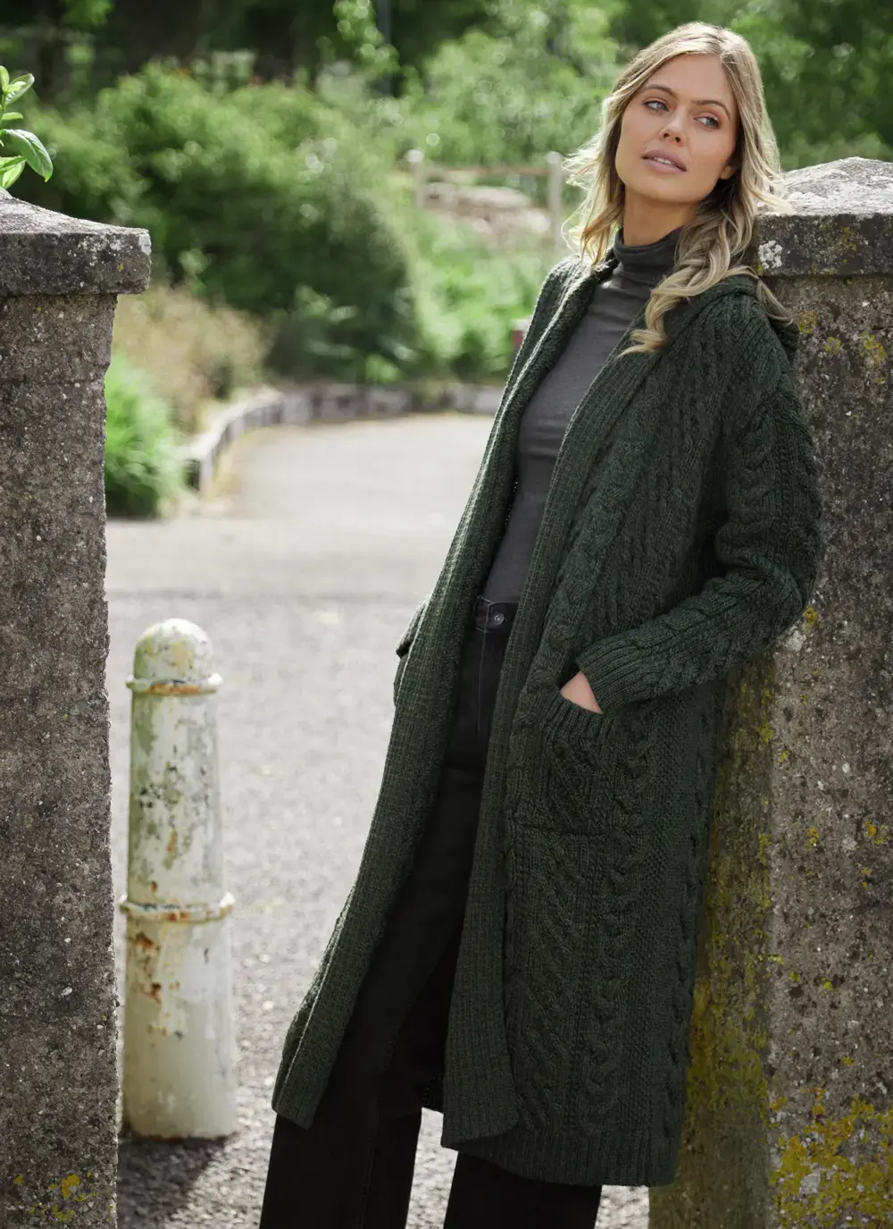 Aoife Long Hooded Coatigan 