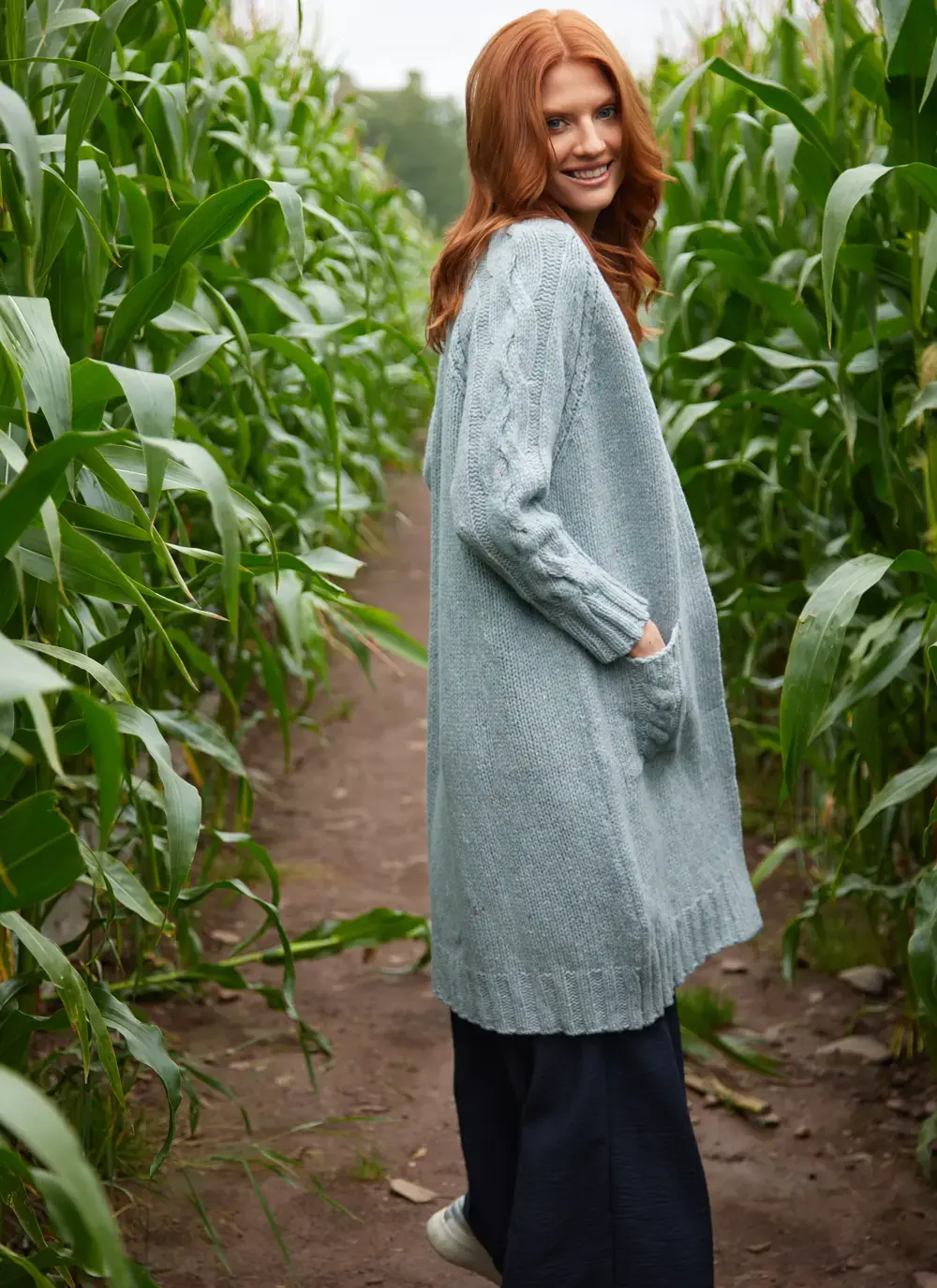 Sofia Wool Cashmere Long Cardigan 