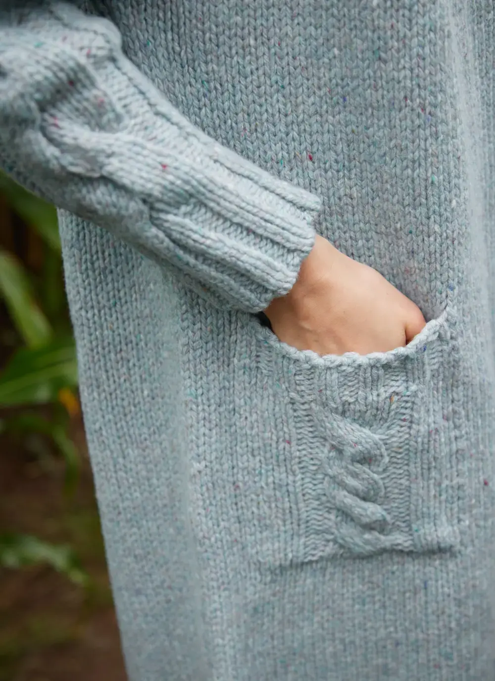 Sofia Wool Cashmere Long Cardigan 