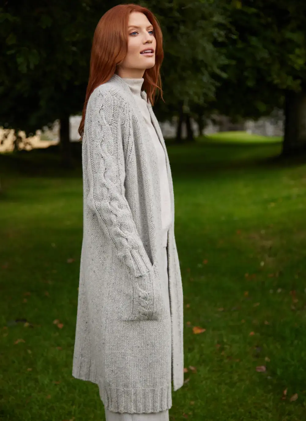Sofia Wool Cashmere Long Cardigan 