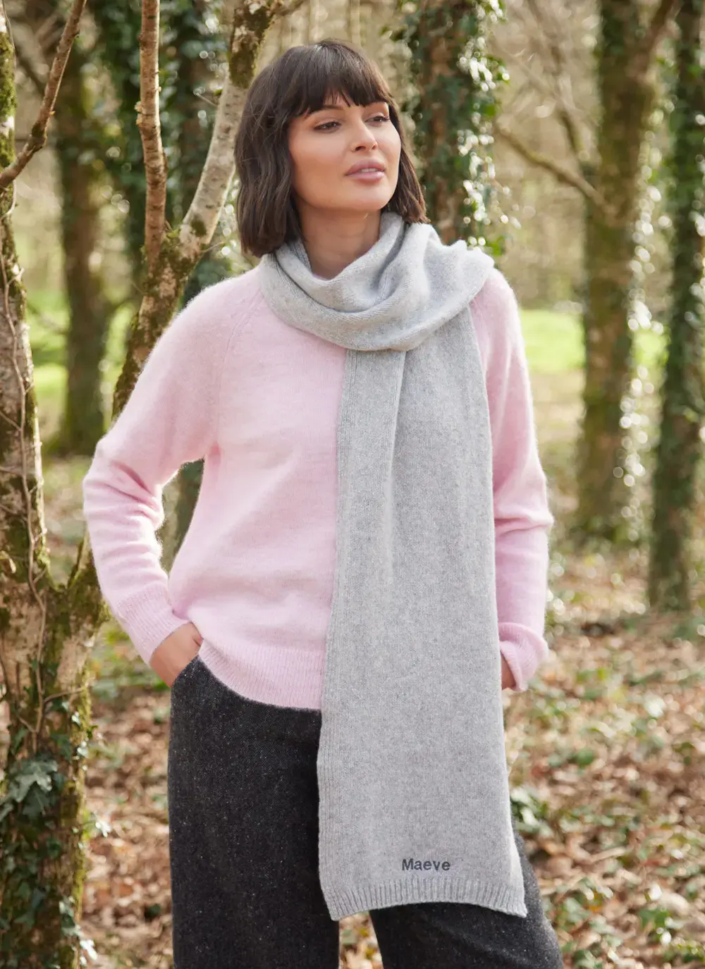 Personalized Wool Cashmere Scarf