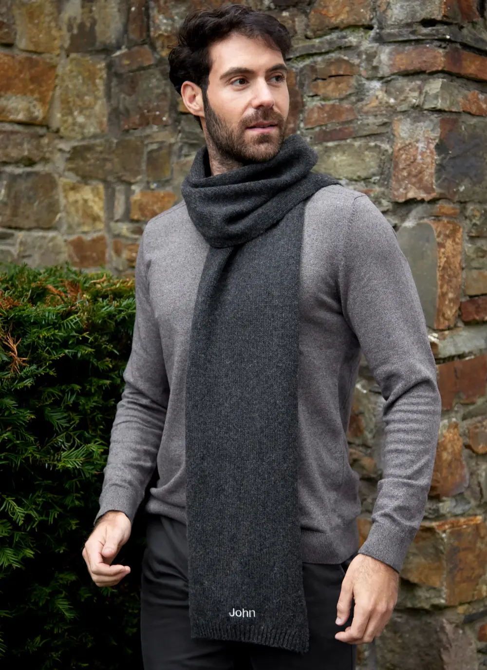 Personalized Wool Cashmere Scarf