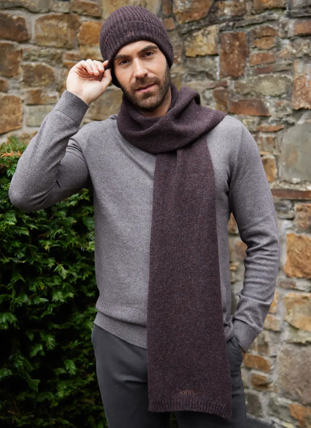 Personalized Wool Cashmere Scarf