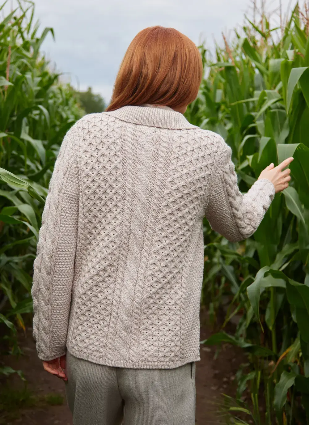 Saoirse Aran Collar Cardigan