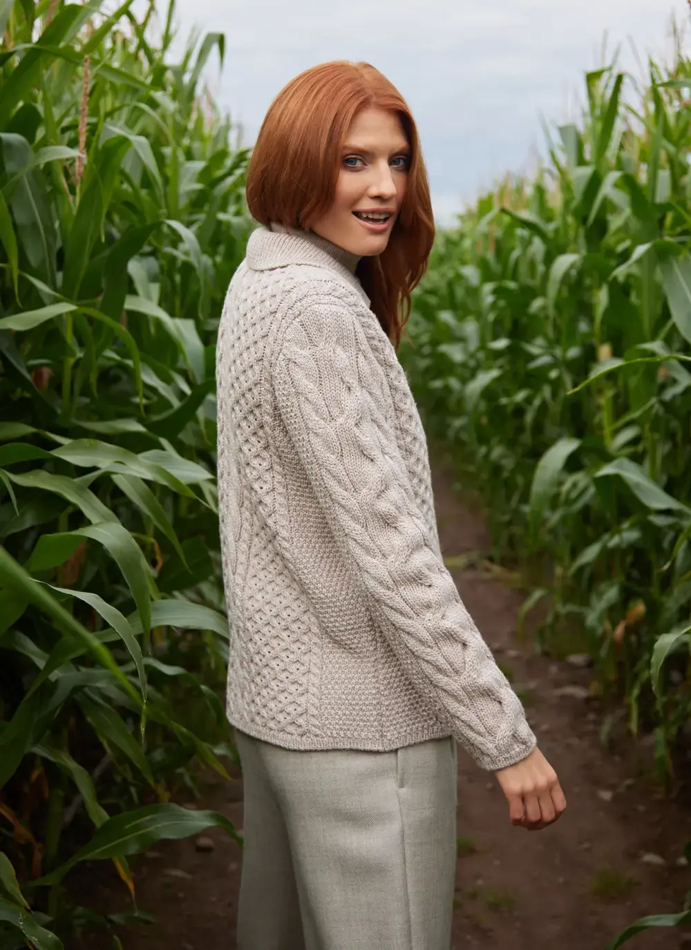 Saoirse Aran Collar Cardigan