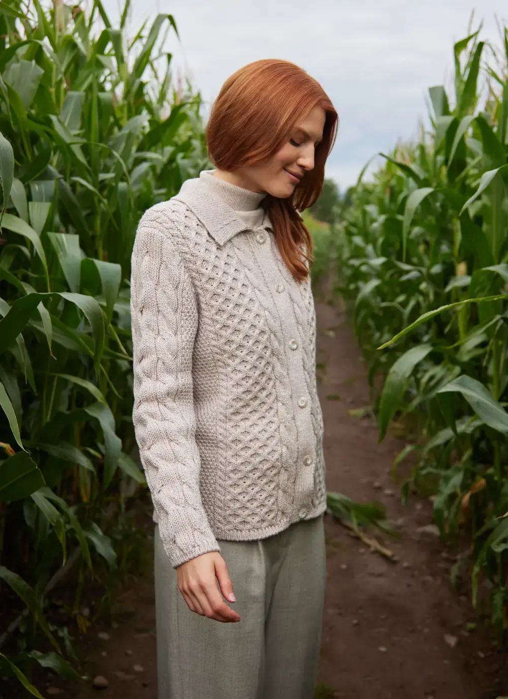 Saoirse Aran Collar Cardigan