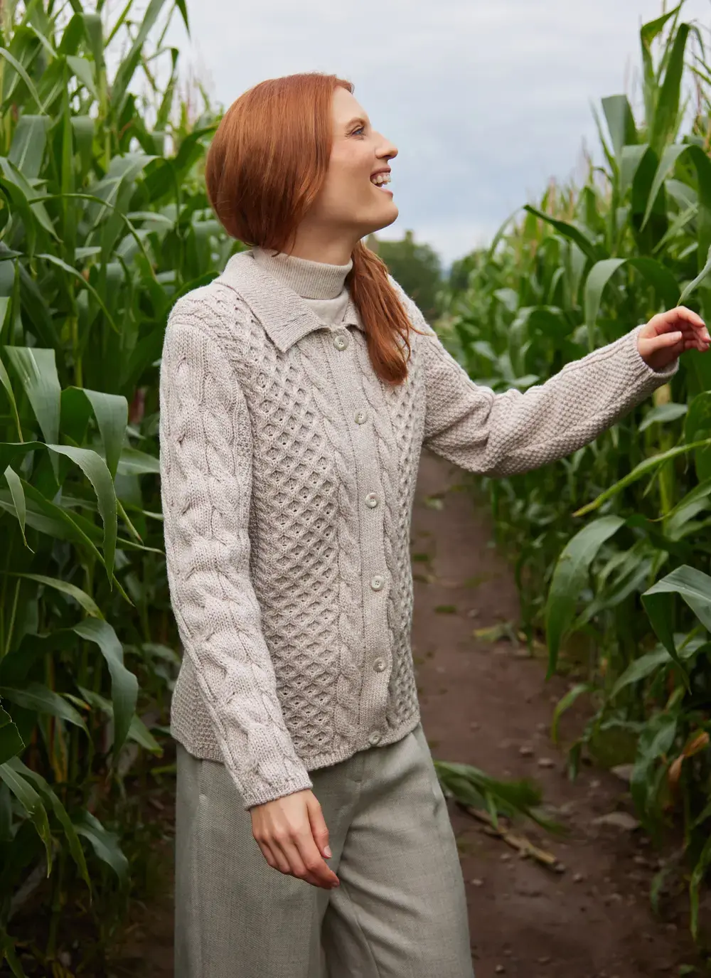 Saoirse Aran Collar Cardigan
