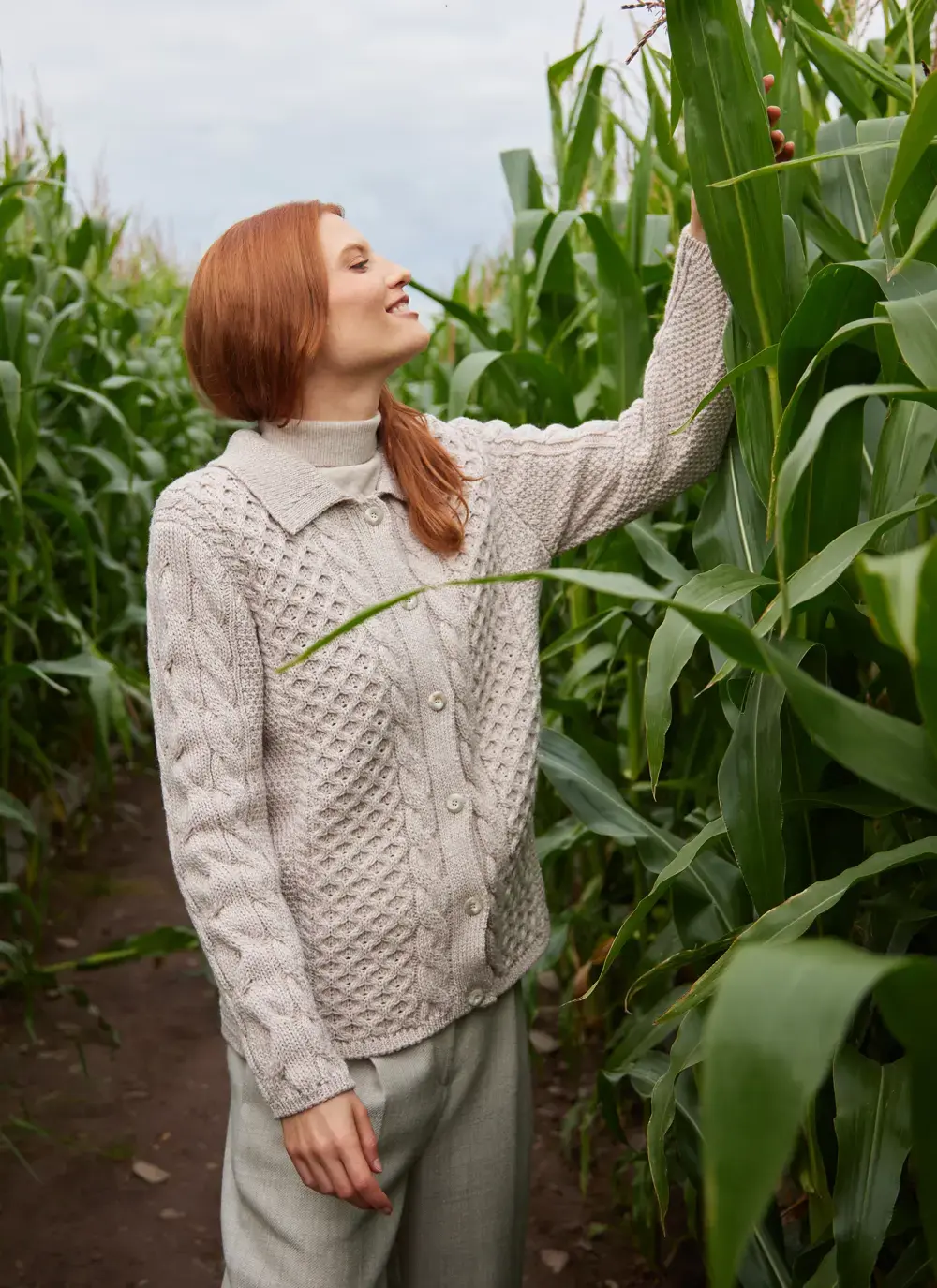Saoirse Aran Collar Cardigan