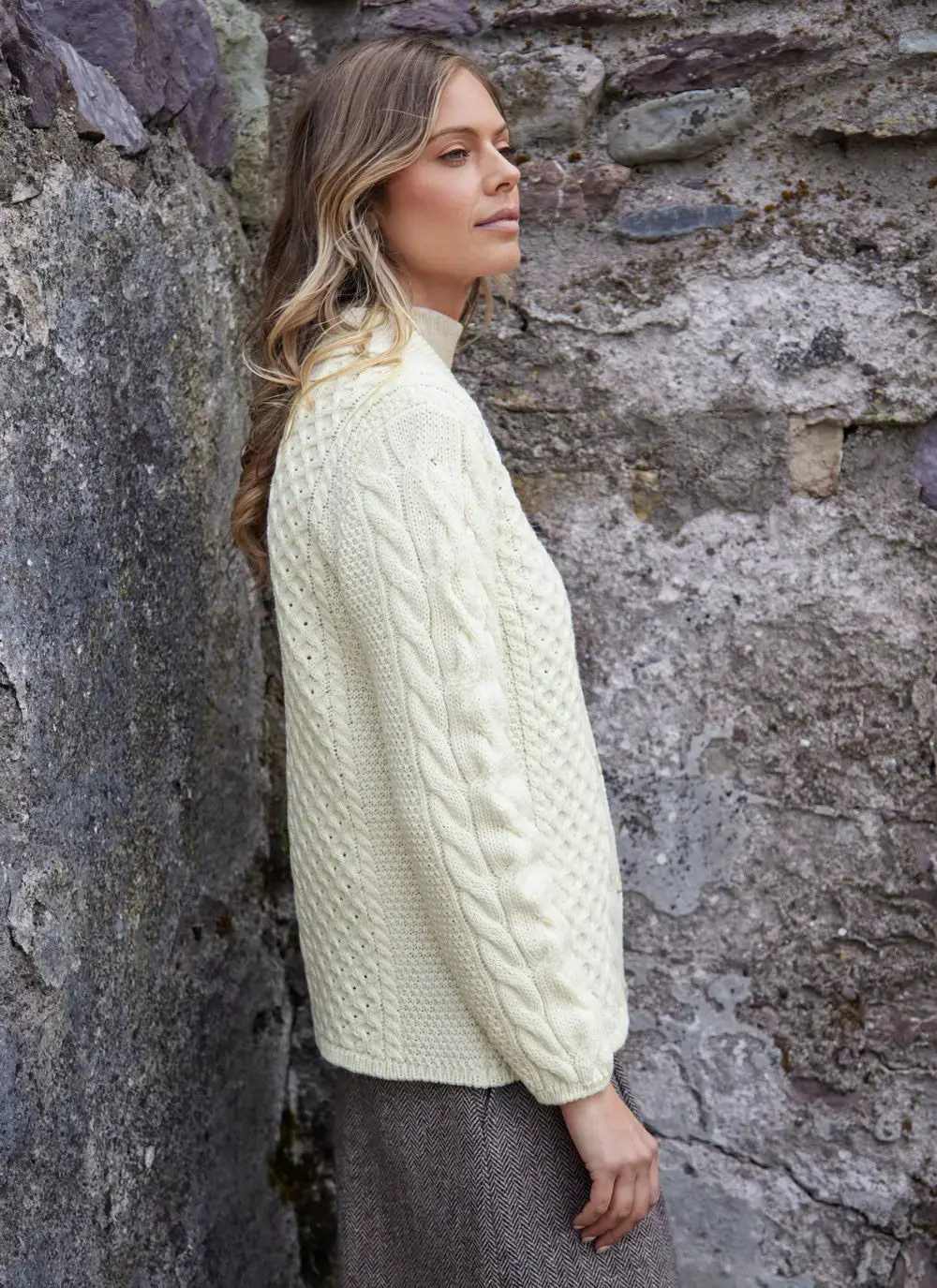 Saoirse Aran Collar Cardigan