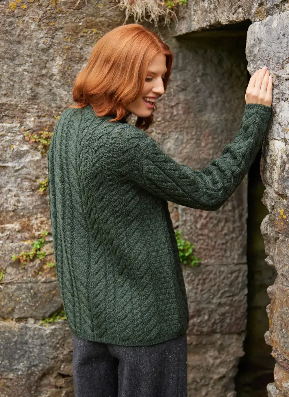 Personalized Erin Button Neck Cardigan 