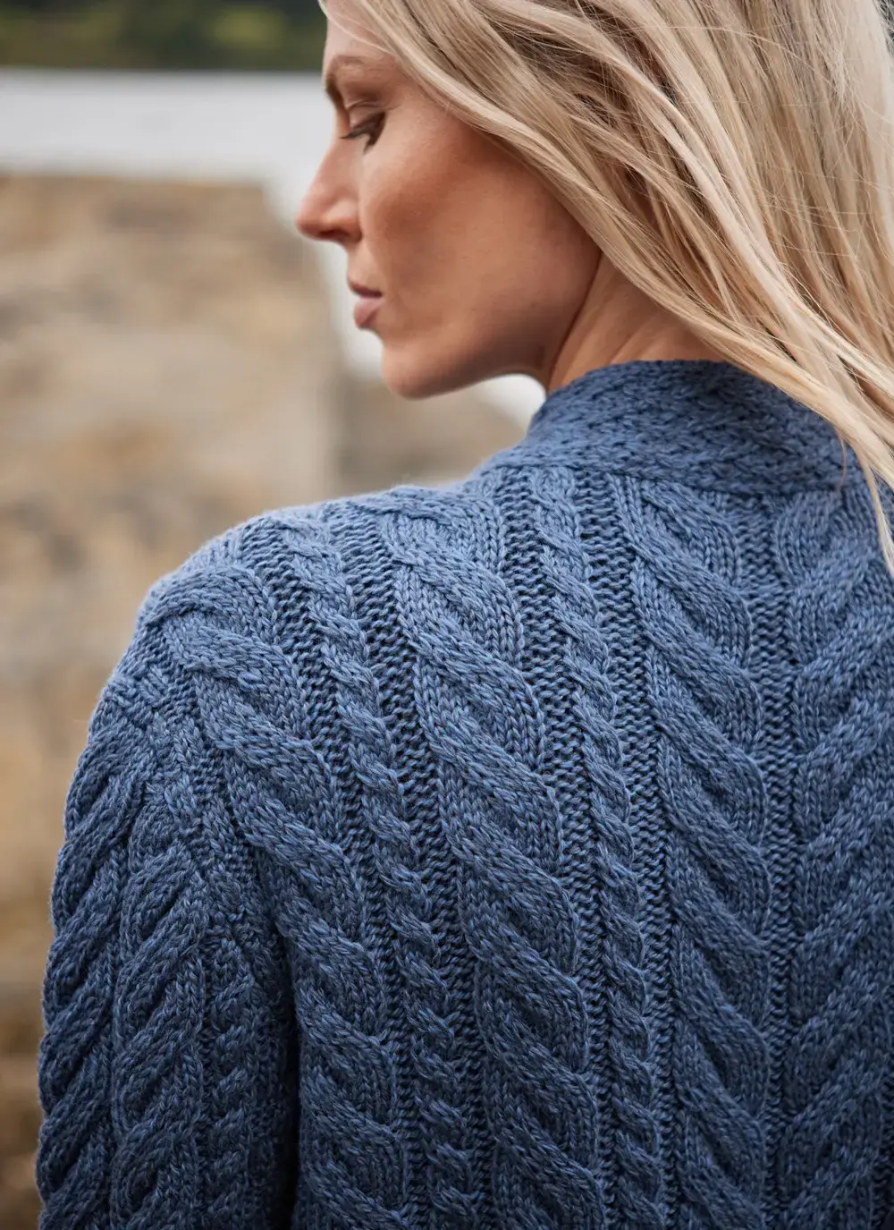 Personalized Erin Button Neck Cardigan 