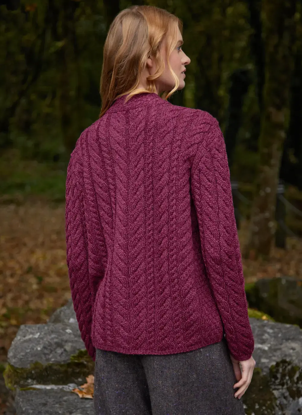 Personalized Erin Button Neck Cardigan 