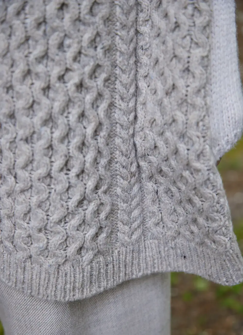 Cashmere/Wool Donegal Aran Blanket Scarf 