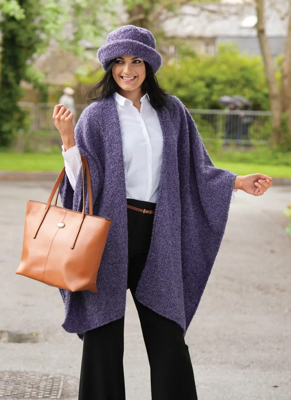 Ruana Cape Violet