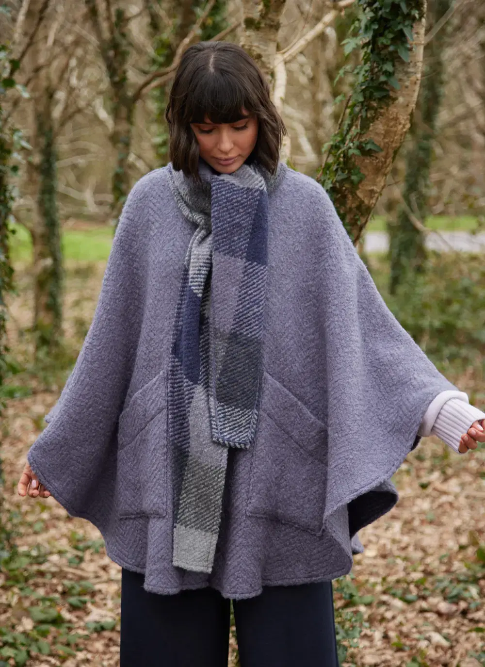 Lisa Herringbone Cape