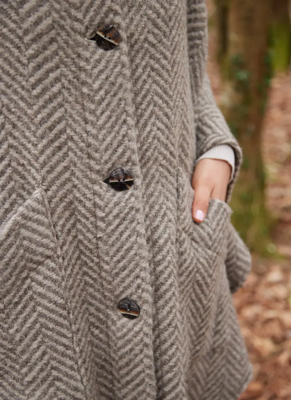 Lisa Herringbone Cape