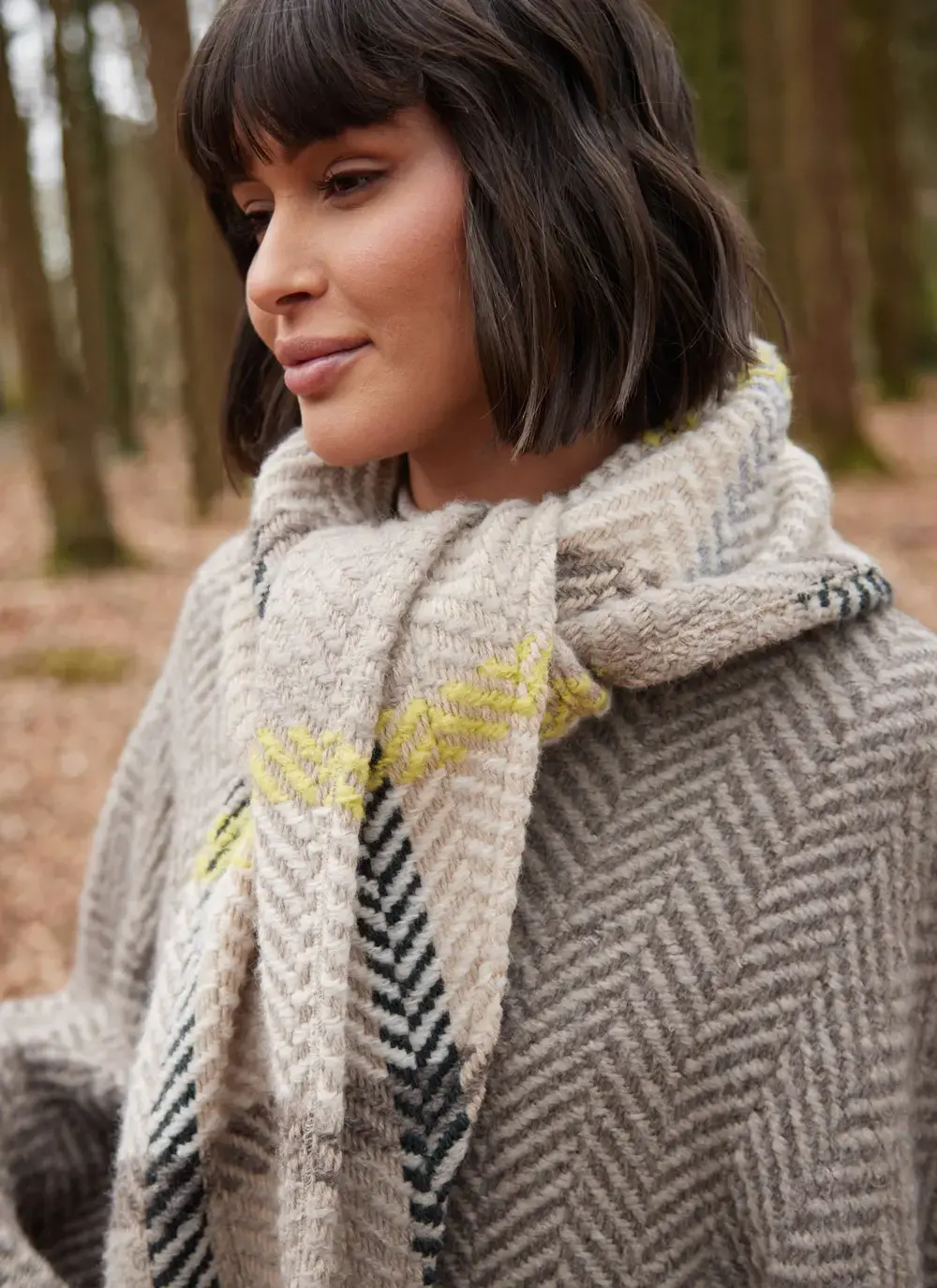 Lisa Herringbone Cape