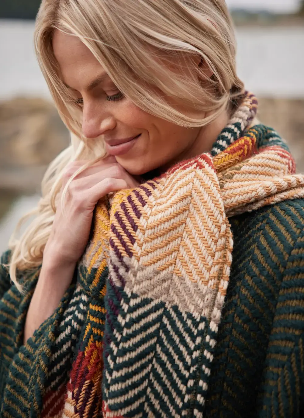 Lisa Herringbone Cape