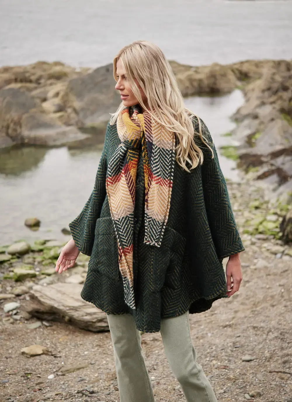 Lisa Herringbone Cape