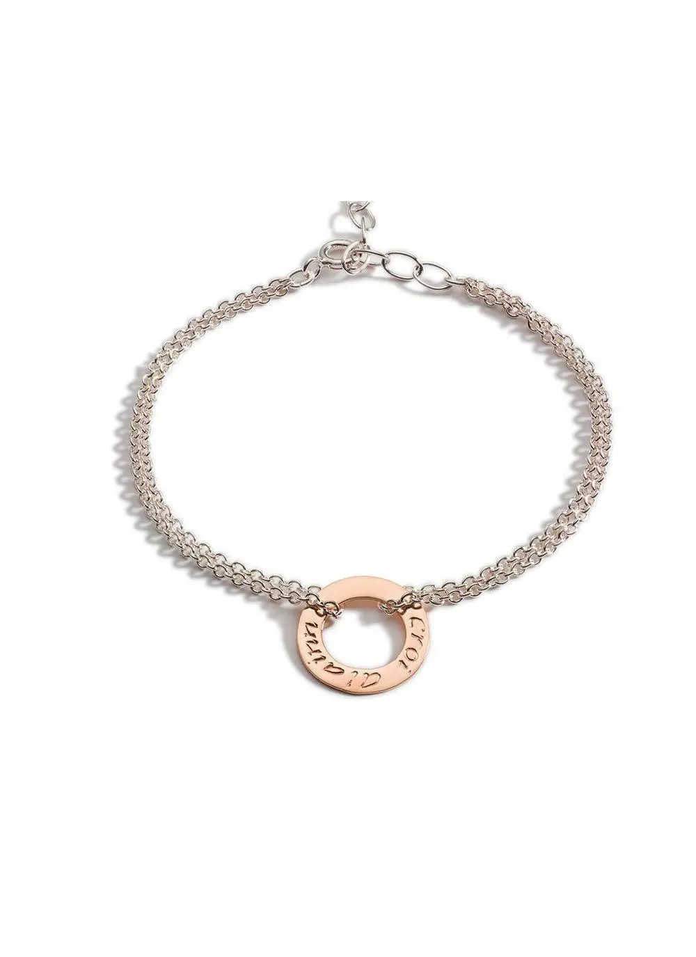 10K Rose Gold & Sterling Silver Croi Alainn Bracelet