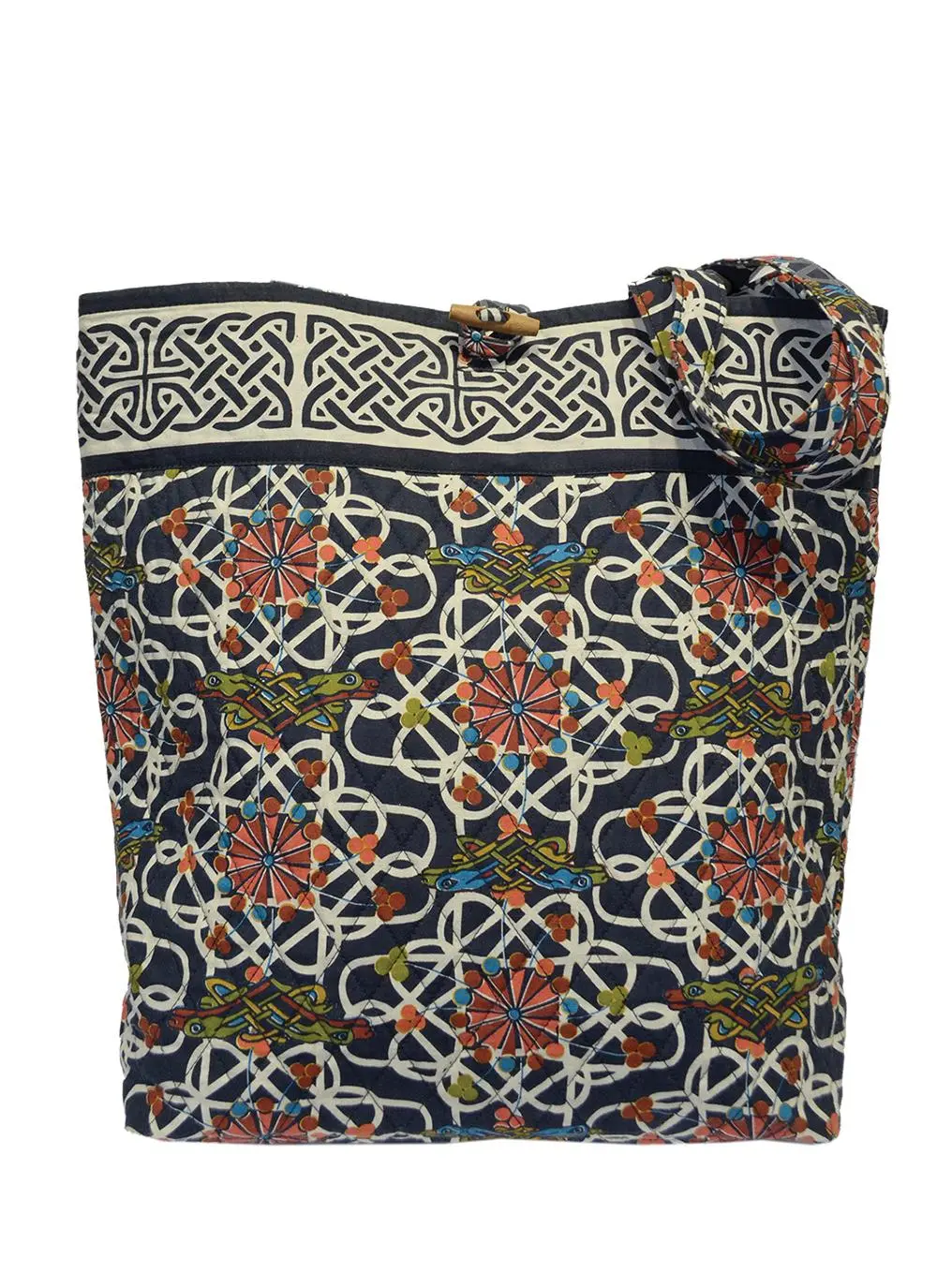 Book of Kells Navy Shopper Bag