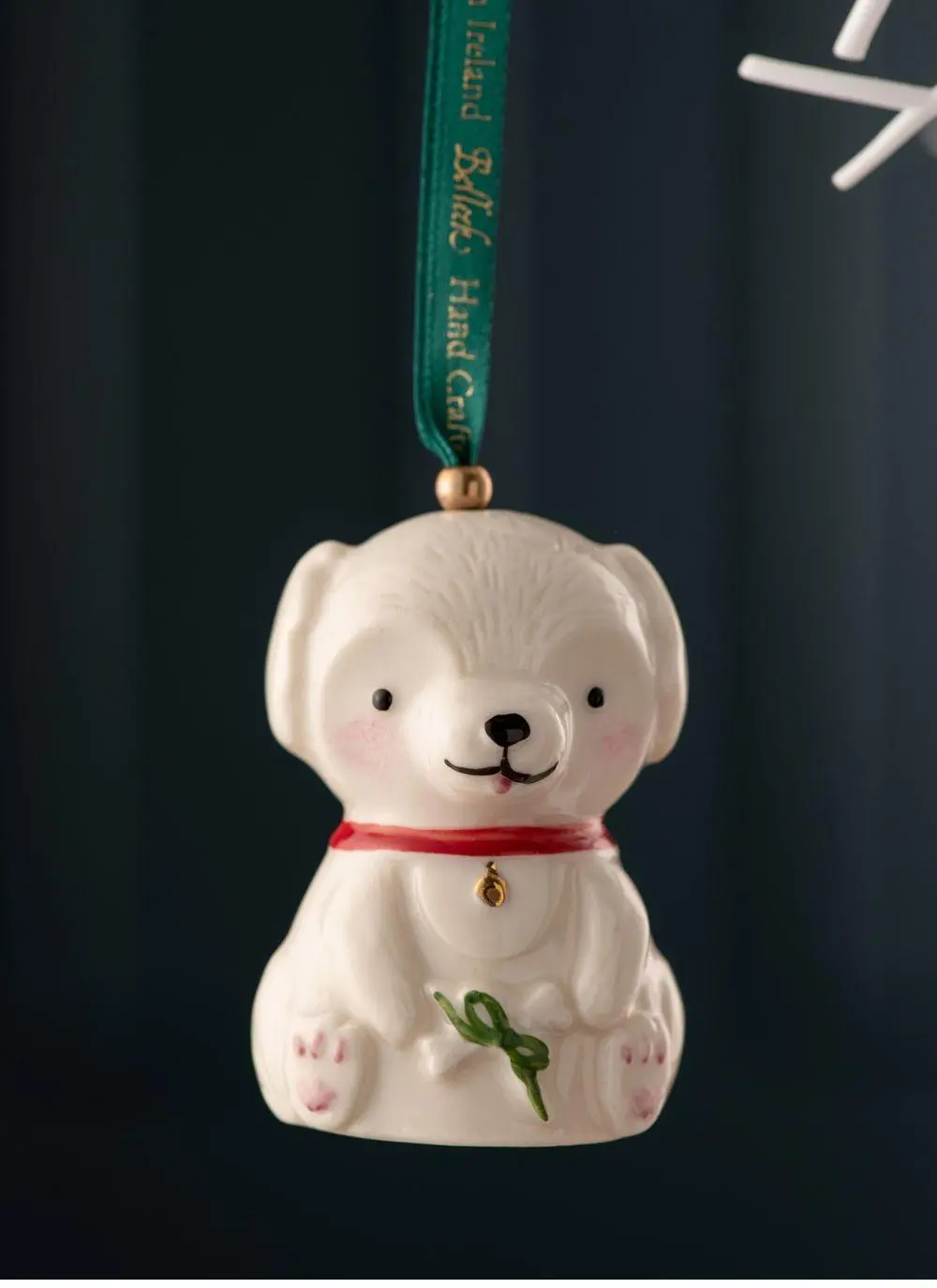 Belleek Classic Doggy Hanging Ornament