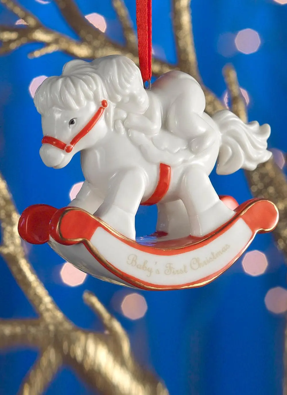 Baby's First Christmas Rocking Horse Ornament