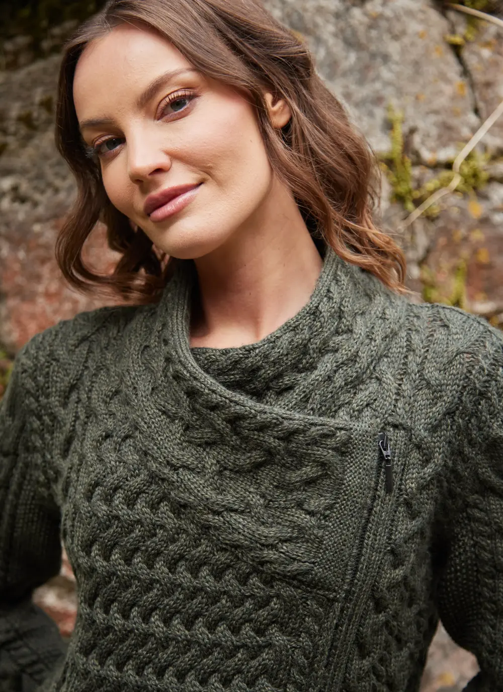 Kitty Aran Biker Coatigan